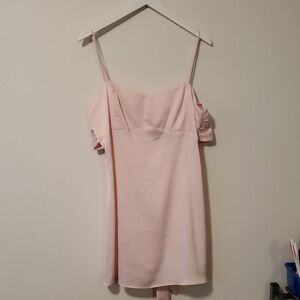 Elegant Pink Off-Shoulder Dress